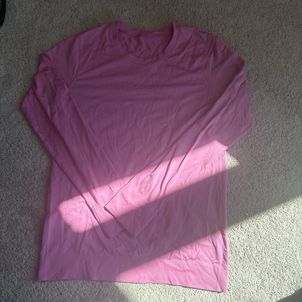 Lululemon Swiftly Tech Pink Long Sleeve Top